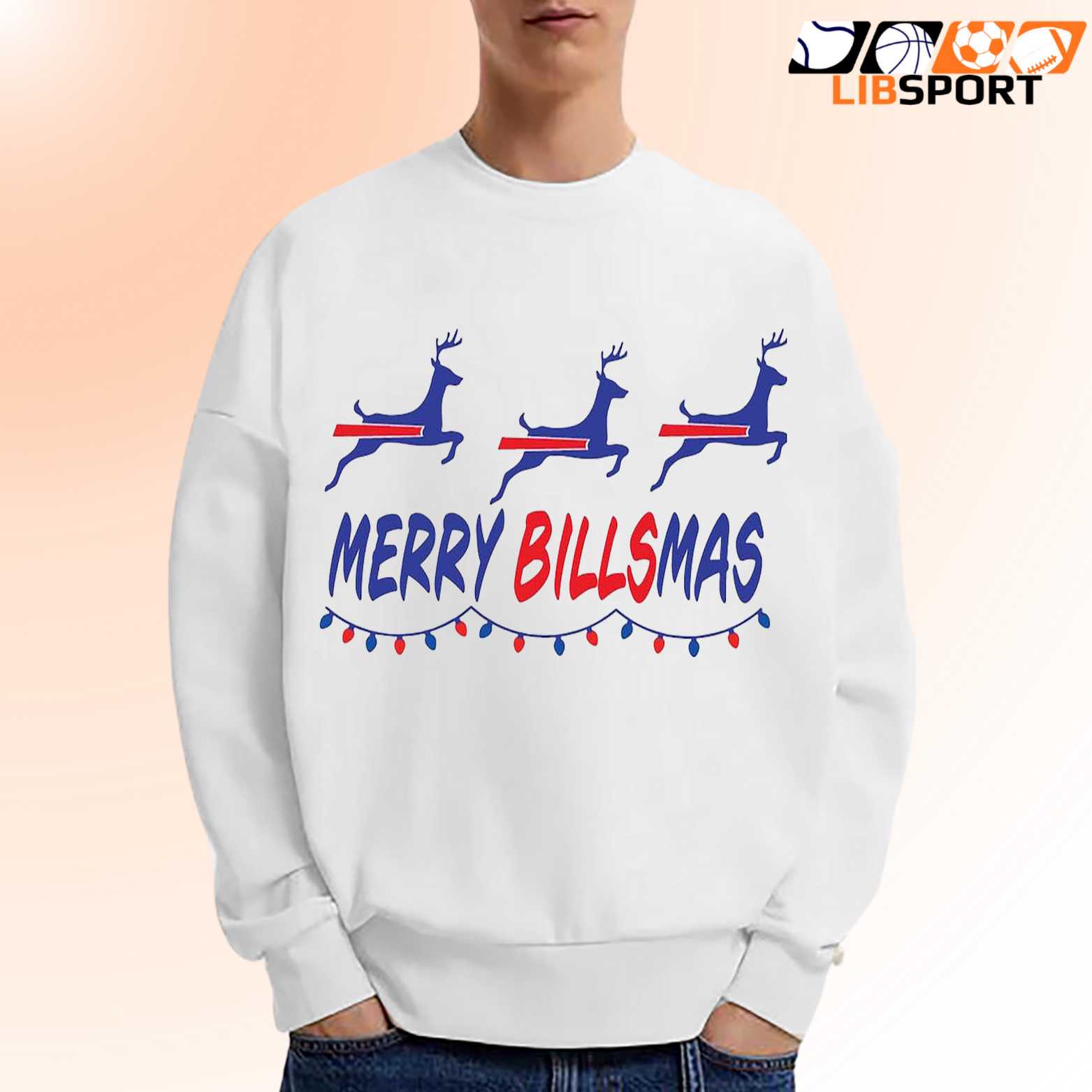 Merry Billsmas Graphic Tee, Unisex Shirt, Holiday Game Day T Shirt